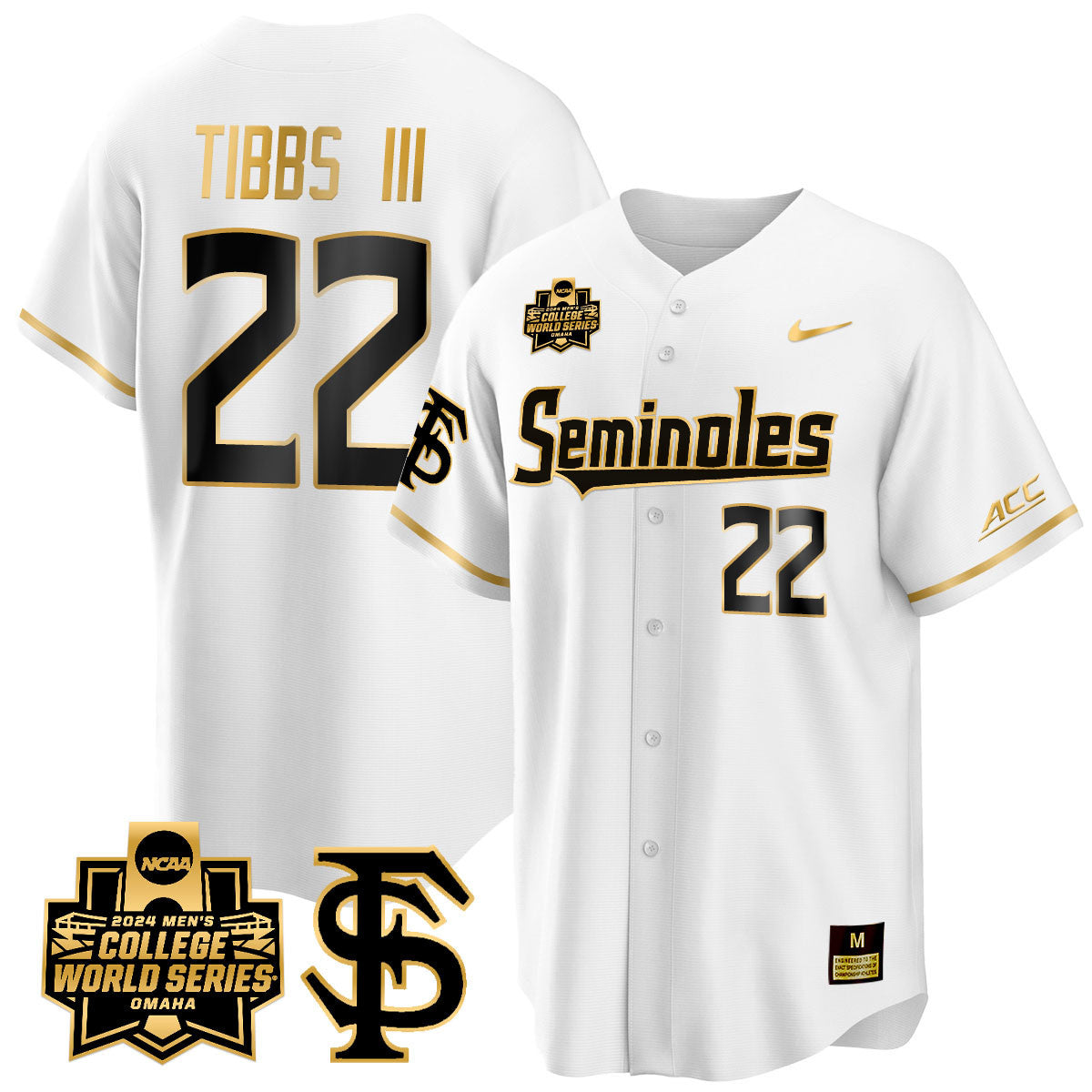 Men's Florida State Seminoles 2024 College World Series Vapor Premier Limited Jersey V1 - All Stitched - image 42