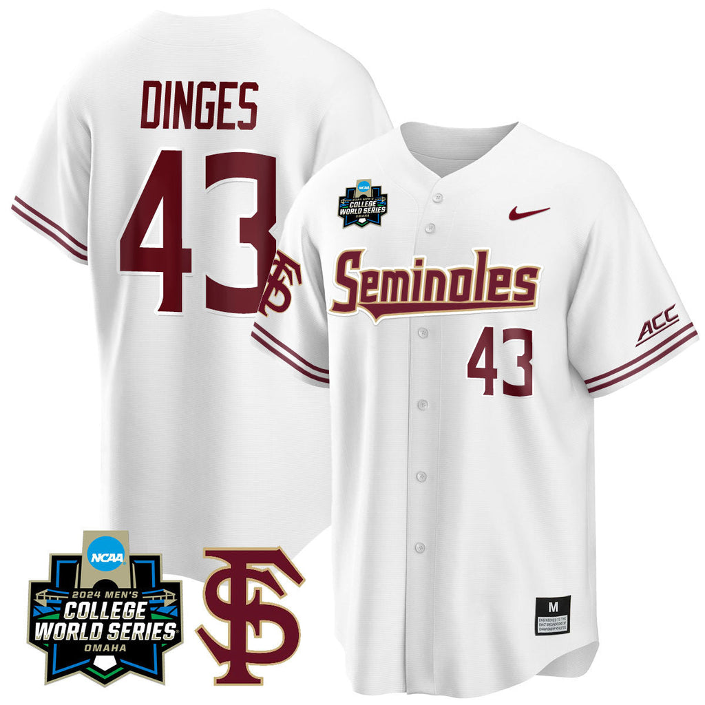 Men's Florida State Seminoles 2024 College World Series Vapor Premier Limited Jersey V1 - All Stitched - image 44