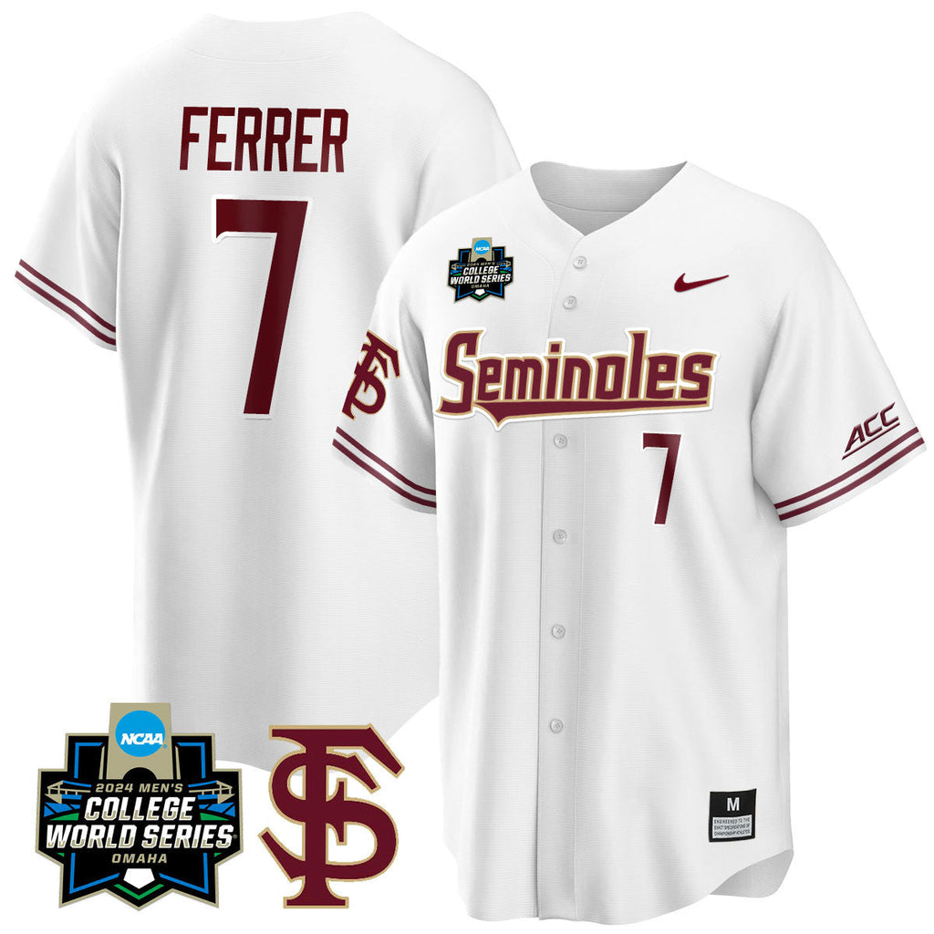 Men's Florida State Seminoles 2024 College World Series Vapor Premier Limited Jersey V1 - All Stitched - image 34
