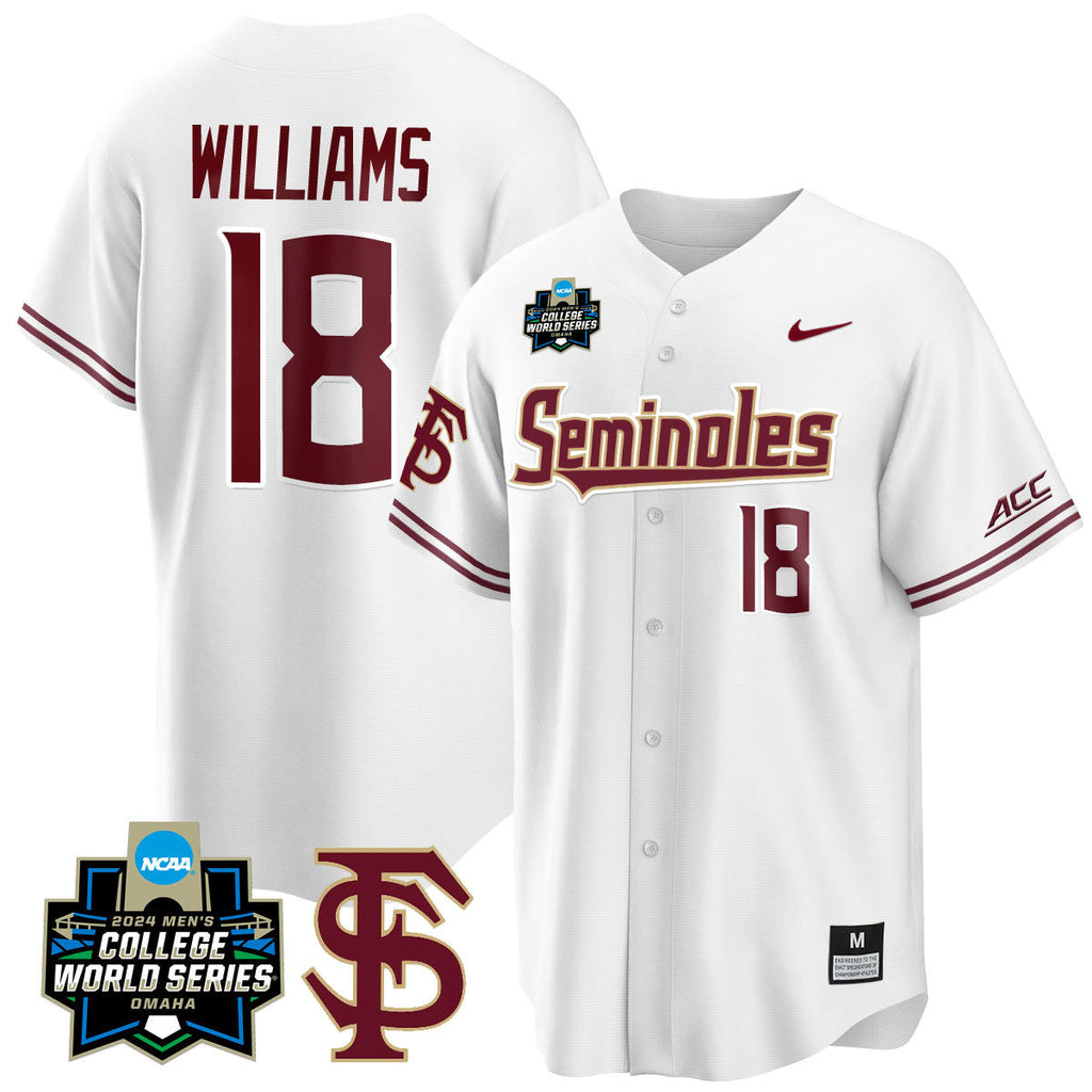 Men's Florida State Seminoles 2024 College World Series Vapor Premier Limited Jersey V1 - All Stitched - image 48