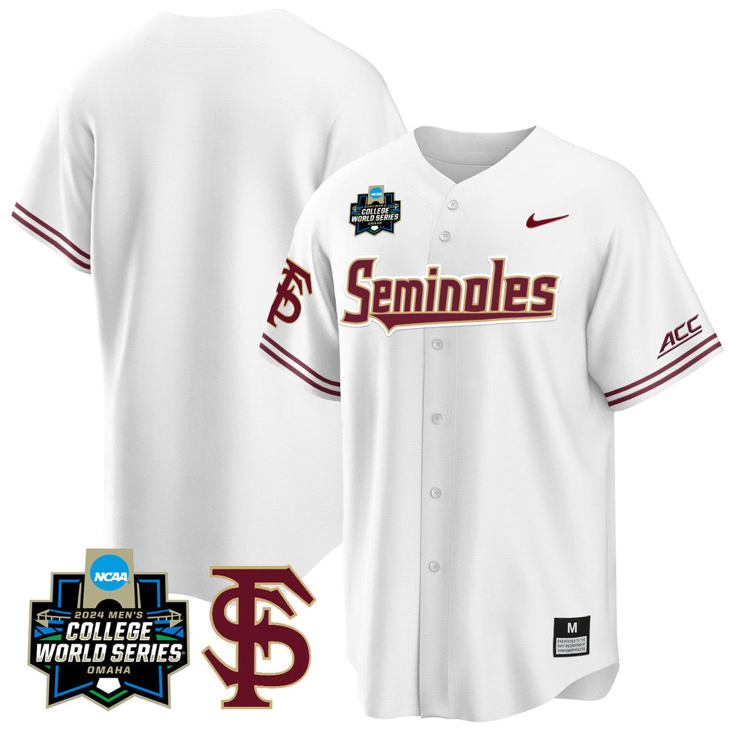 Men's Florida State Seminoles 2024 College World Series Vapor Premier Limited Jersey V1 - All Stitched - image 55