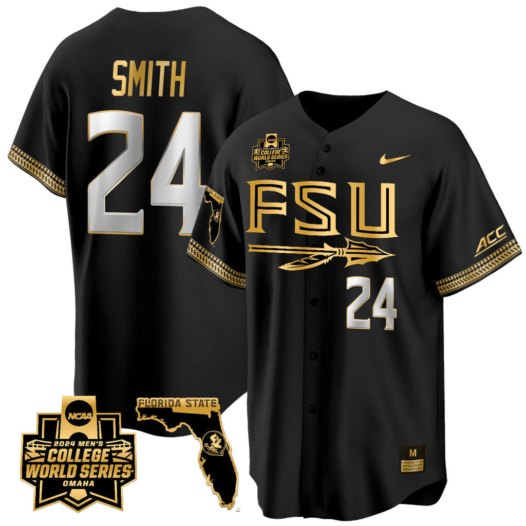 Men's Florida State Seminoles 2024 College World Series Vapor Premier Limited Jersey V2 - All Stitched - image 5