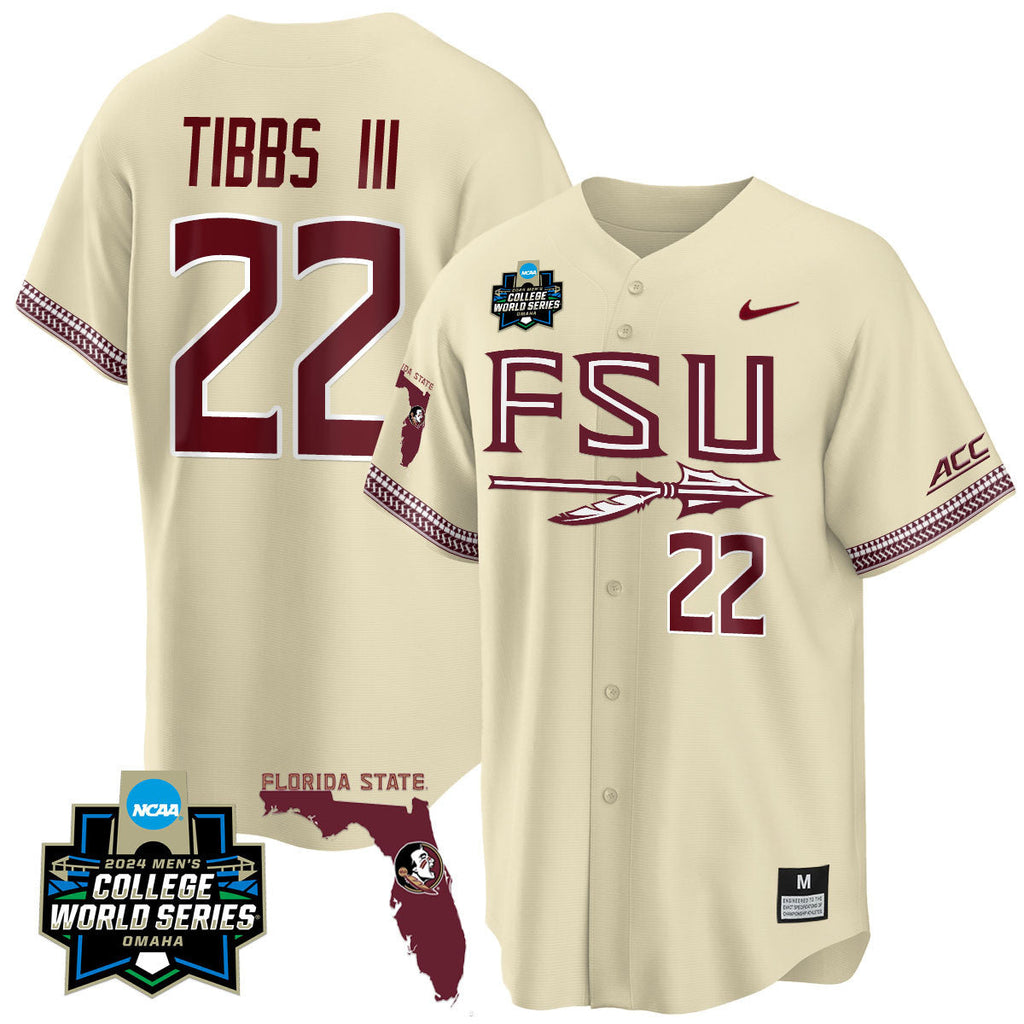 Men's Florida State Seminoles 2024 College World Series Vapor Premier Limited Jersey V2 - All Stitched - image 18