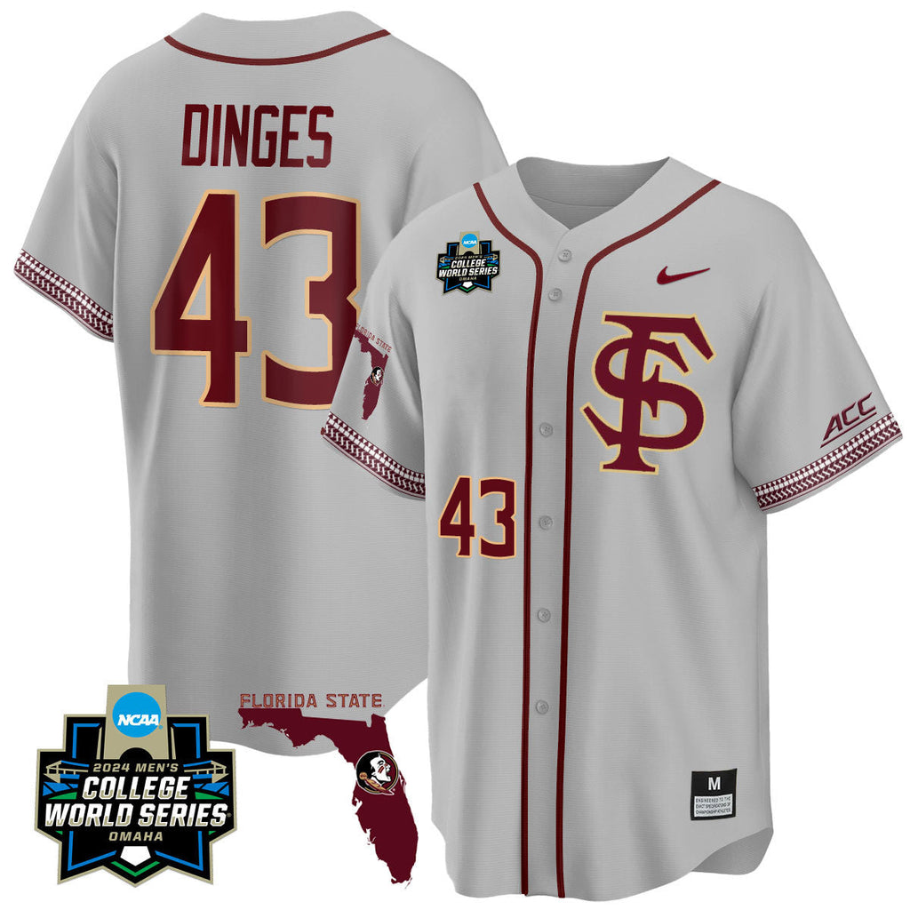 Men's Florida State Seminoles 2024 College World Series Vapor Premier Limited Jersey V2 - All Stitched - image 20