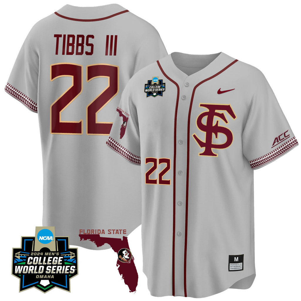 Men's Florida State Seminoles 2024 College World Series Vapor Premier Limited Jersey V2 - All Stitched - image 24