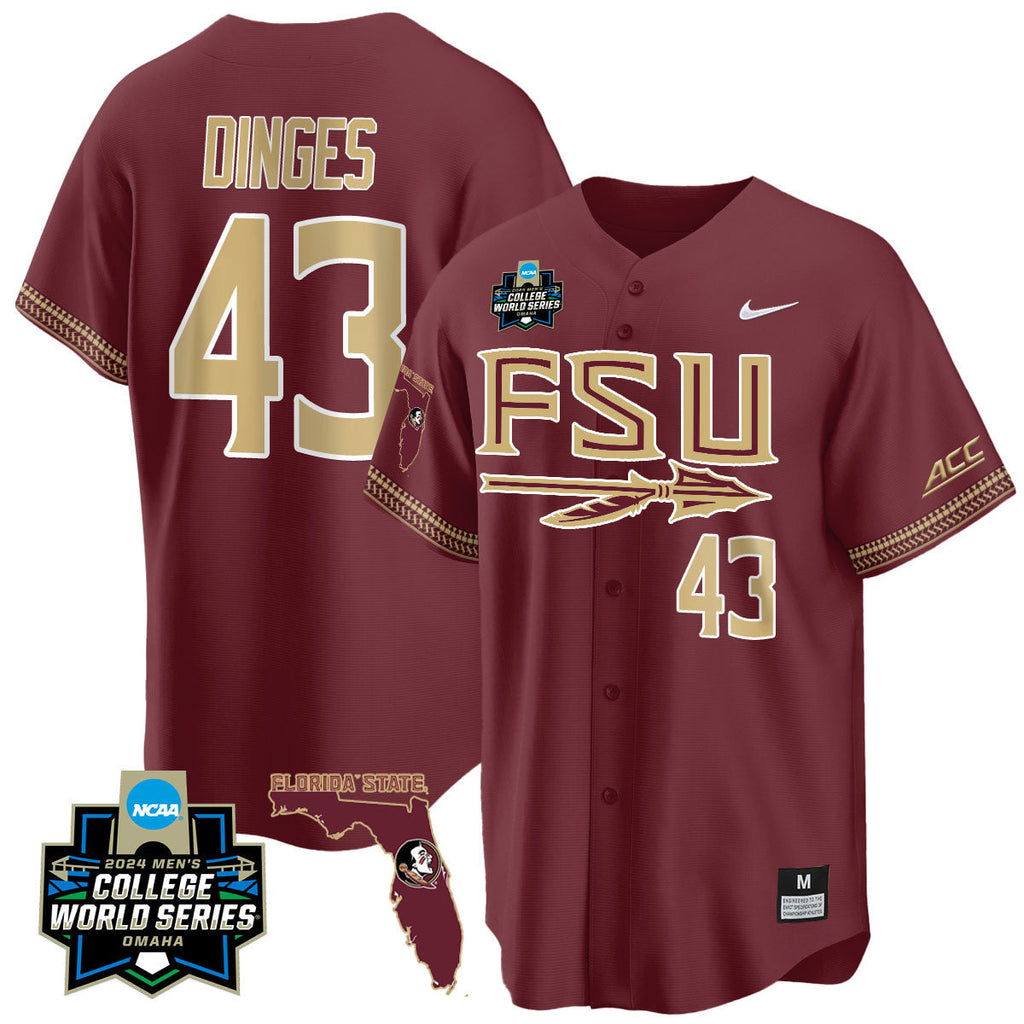 Men's Florida State Seminoles 2024 College World Series Vapor Premier Limited Jersey V2 - All Stitched - image 26