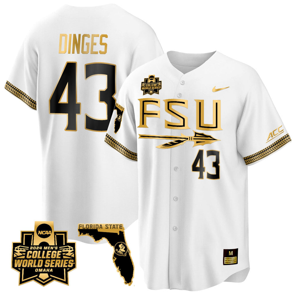 Men's Florida State Seminoles 2024 College World Series Vapor Premier Limited Jersey V2 - All Stitched - image 38