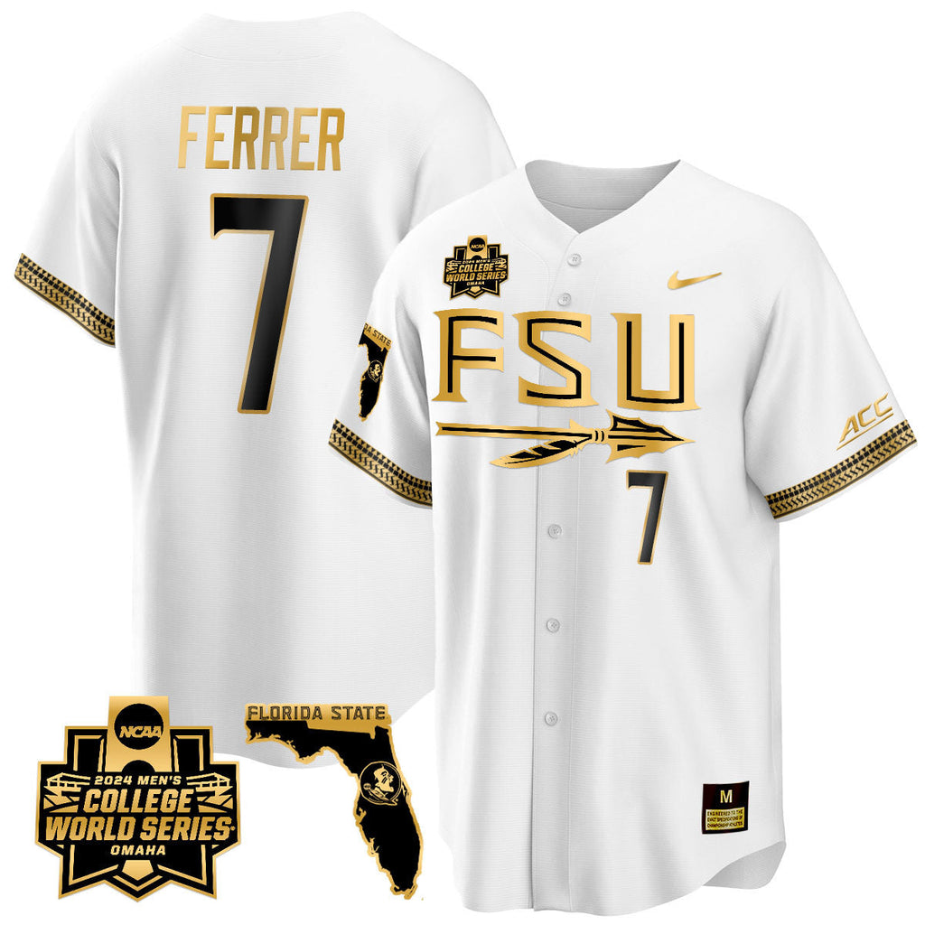 Men's Florida State Seminoles 2024 College World Series Vapor Premier Limited Jersey V2 - All Stitched - image 39