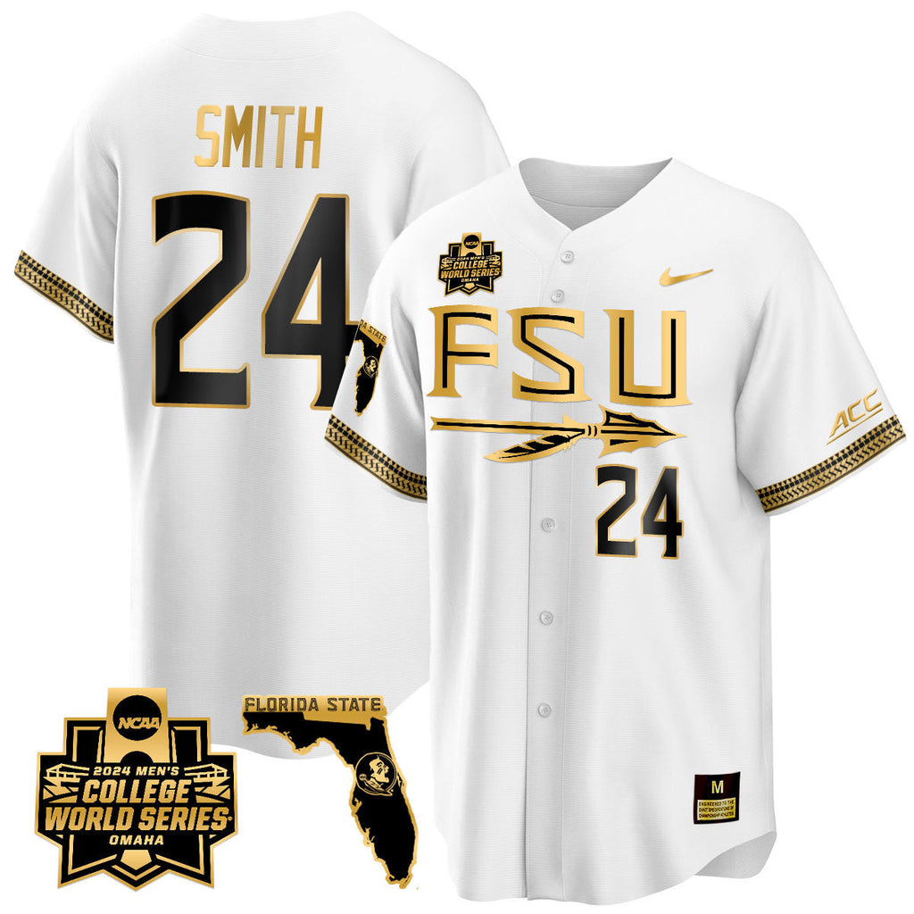 Men's Florida State Seminoles 2024 College World Series Vapor Premier Limited Jersey V2 - All Stitched - image 43