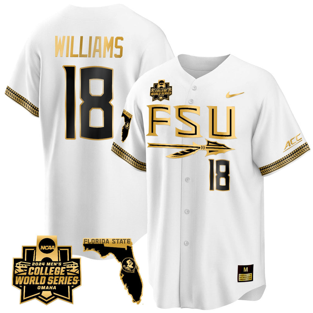 Men's Florida State Seminoles 2024 College World Series Vapor Premier Limited Jersey V2 - All Stitched - image 47