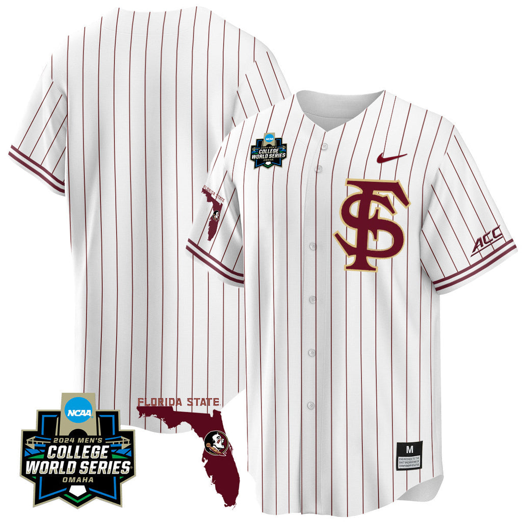 Men's Florida State Seminoles 2024 College World Series Vapor Premier Limited Jersey V2 - All Stitched - image 49