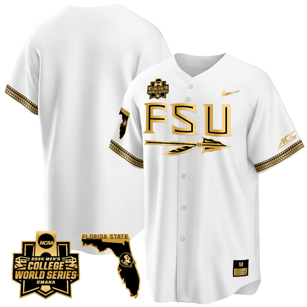 Men's Florida State Seminoles 2024 College World Series Vapor Premier Limited Jersey V2 - All Stitched - image 52