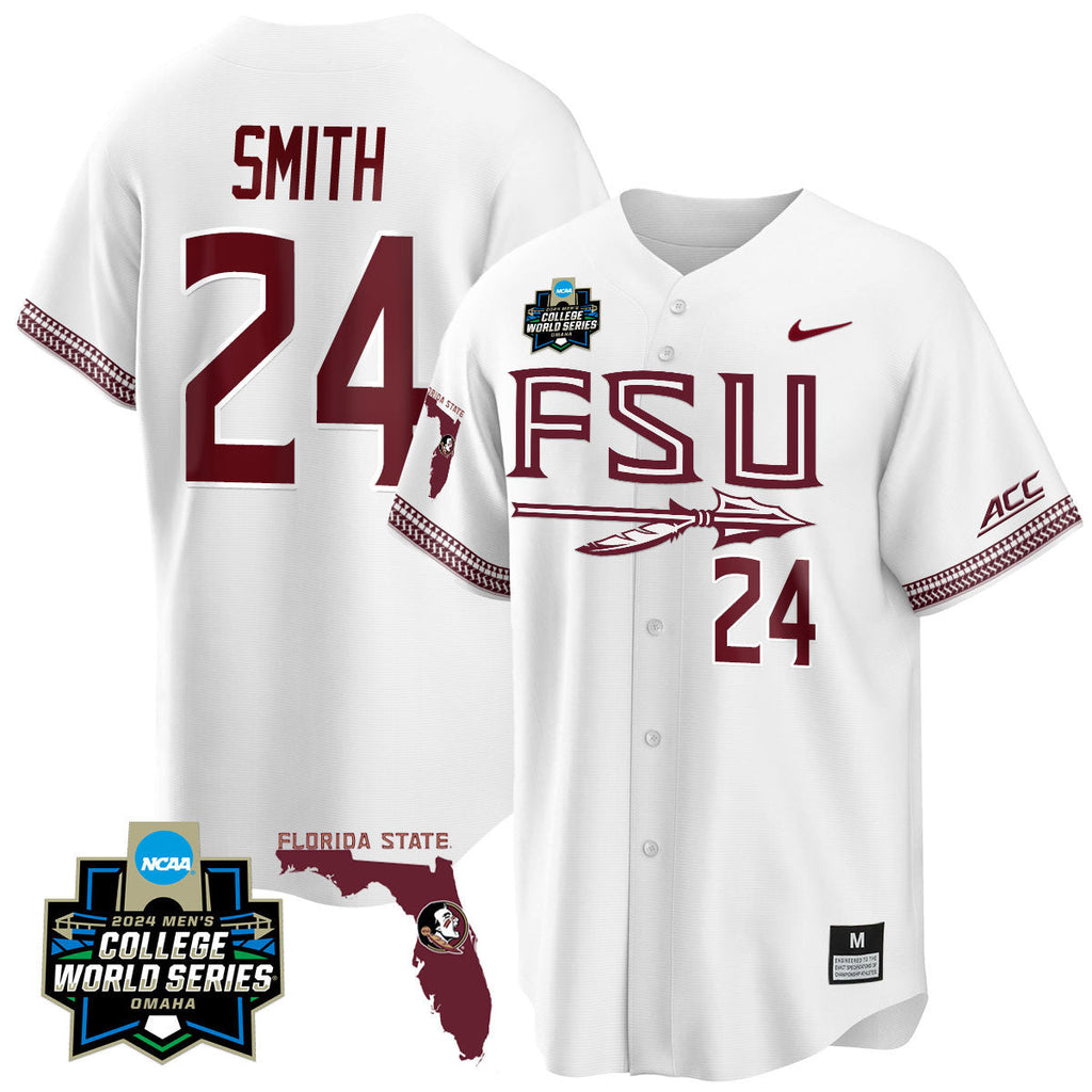 Men's Florida State Seminoles 2024 College World Series Vapor Premier Limited Jersey V2 - All Stitched - image 55
