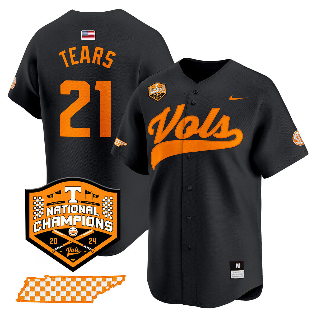 Women's Tennessee Volunteers 2024 National Champions Vapor Premier Limited Jersey - All Stitched - image 4