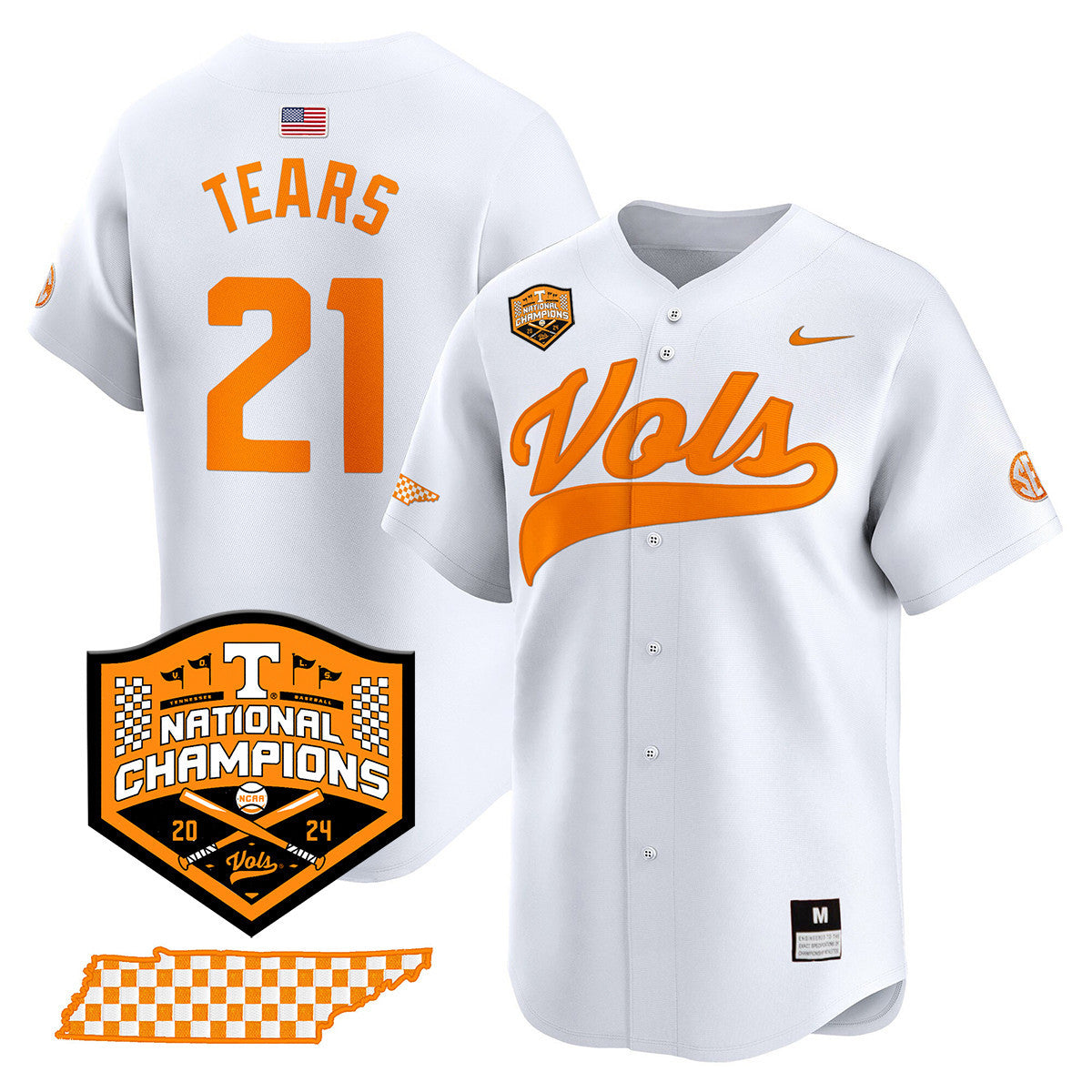 Women's Tennessee Volunteers 2024 National Champions Vapor Premier Limited Jersey - All Stitched - image 14