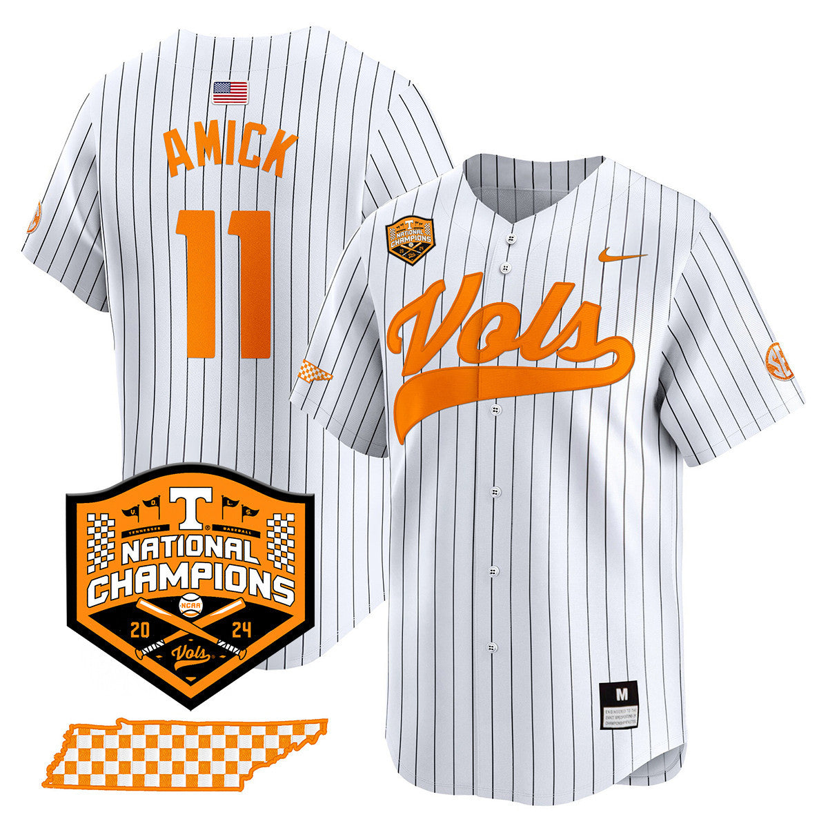 Women's Tennessee Volunteers 2024 National Champions Vapor Premier Limited Jersey - All Stitched - image 31