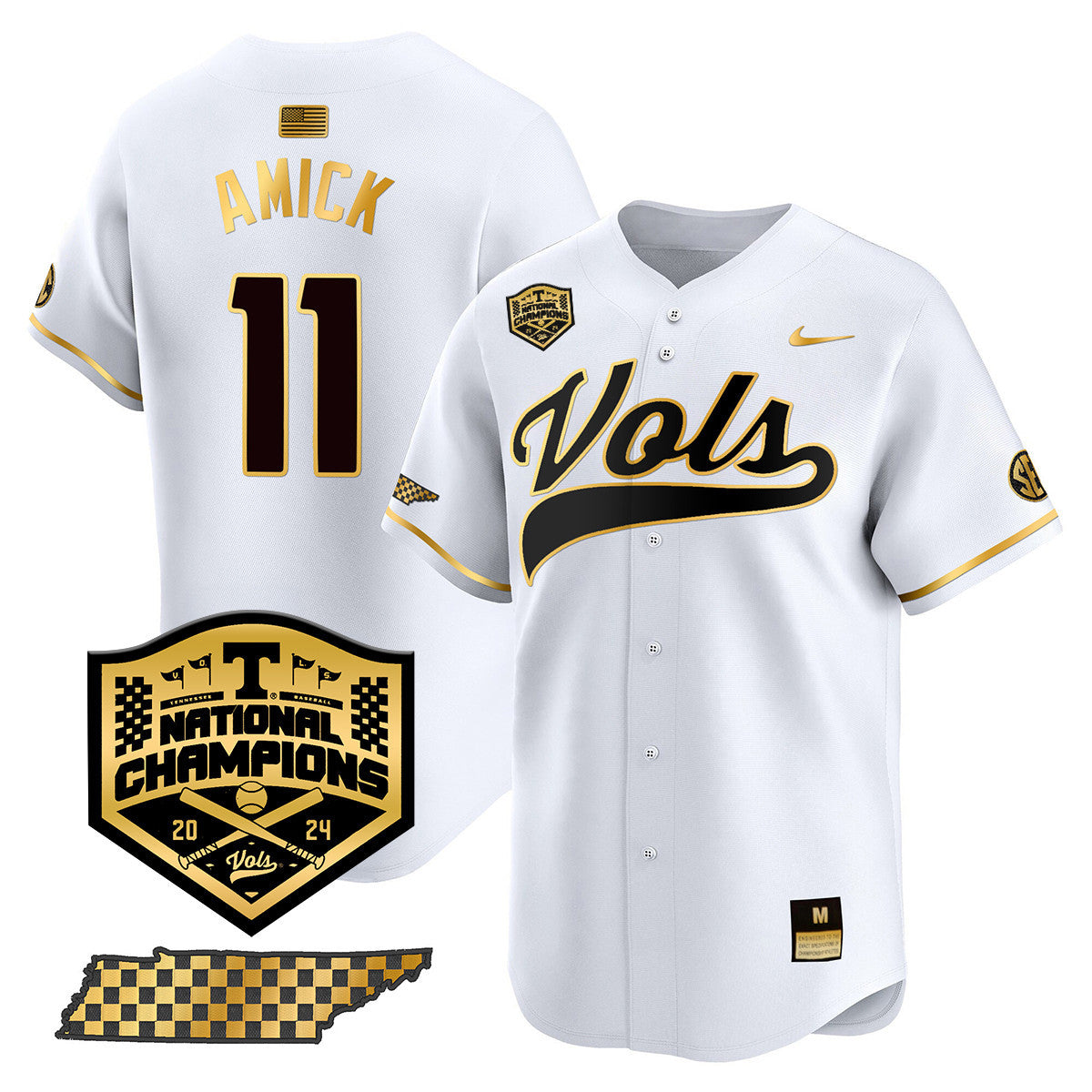 Women's Tennessee Volunteers 2024 National Champions Vapor Premier Limited Jersey - All Stitched - image 38
