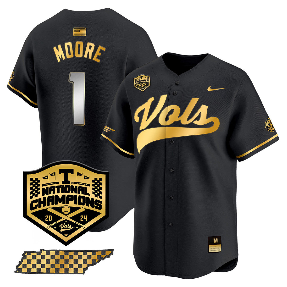 Women's Tennessee Volunteers 2024 National Champions Vapor Premier Limited Jersey - All Stitched - image 49