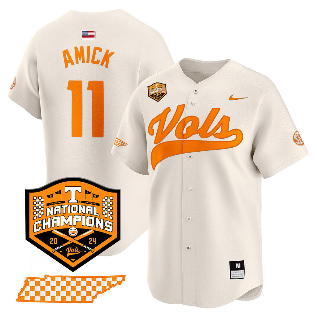 Men's Tennessee Volunteers 2024 National Champions Vapor Premier Limited Jersey - All Stitched - image 53