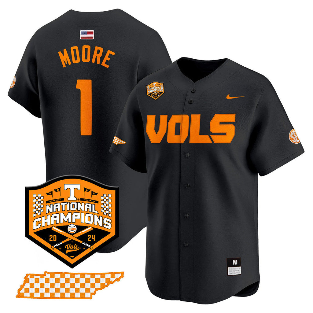 Men's Tennessee Volunteers 2024 National Champions Vapor Premier Limited Jersey V1 - All Stitched - image 1