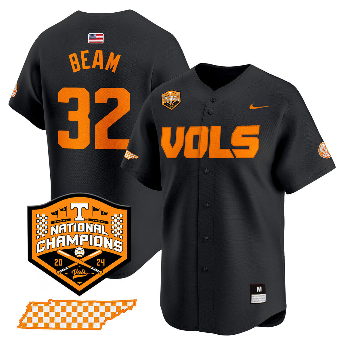 Women's Tennessee Volunteers 2024 National Champions Vapor Premier Limited Jersey V1 - All Stitched - image 4