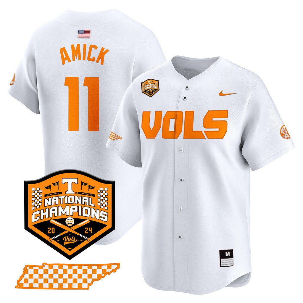 Men's Tennessee Volunteers 2024 National Champions Vapor Premier Limited Jersey V1 - All Stitched - image 10