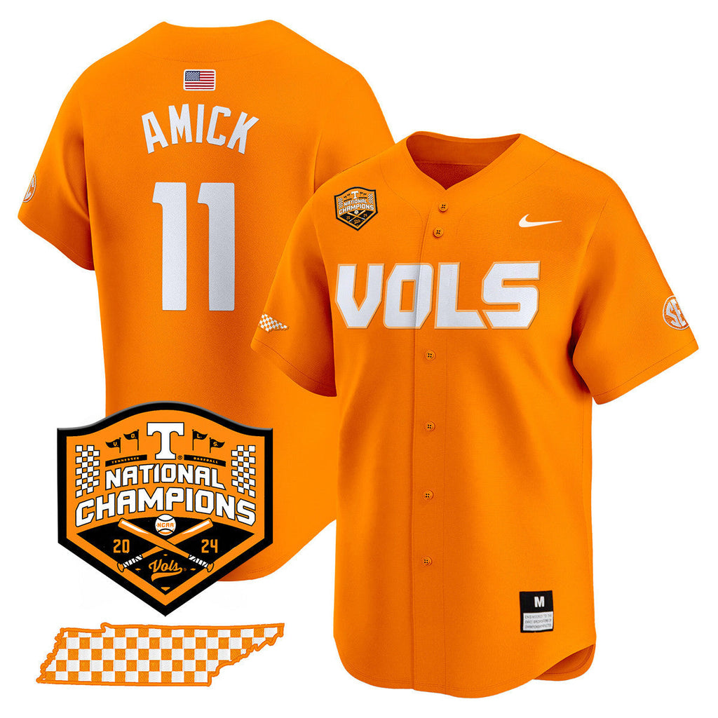 Men's Tennessee Volunteers 2024 National Champions Vapor Premier Limited Jersey V1 - All Stitched - image 15