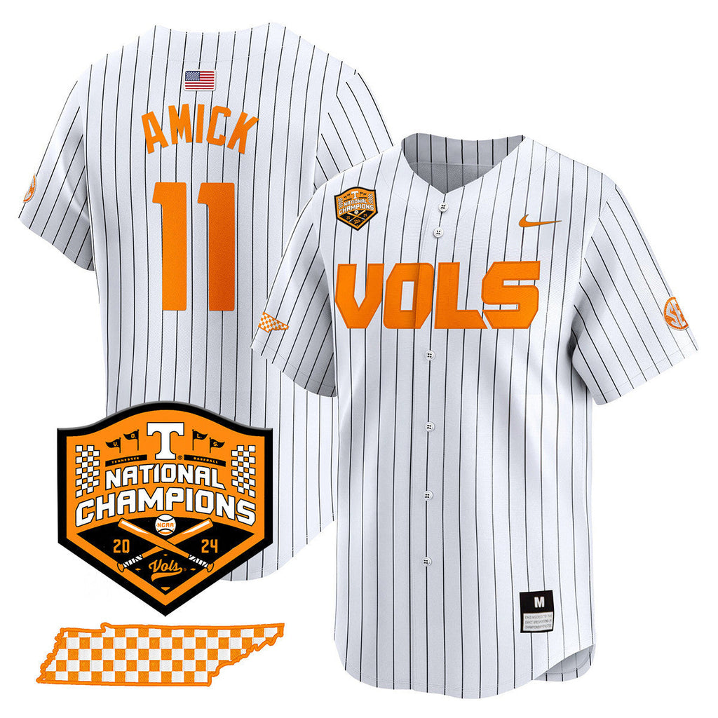 Men's Tennessee Volunteers 2024 National Champions Vapor Premier Limited Jersey V1 - All Stitched - image 28