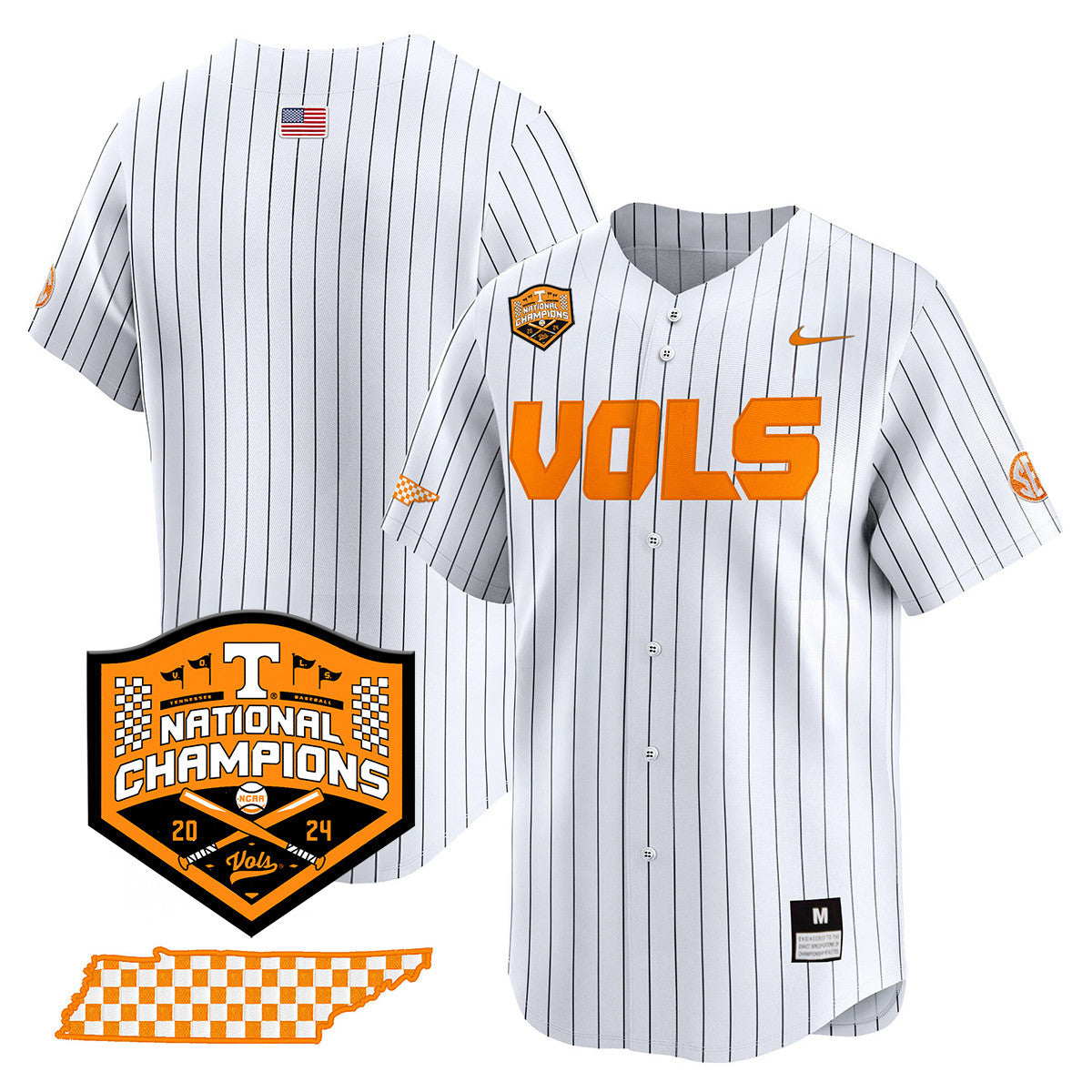 Men's Tennessee Volunteers 2024 National Champions Vapor Premier Limited Jersey V1 - All Stitched - image 27