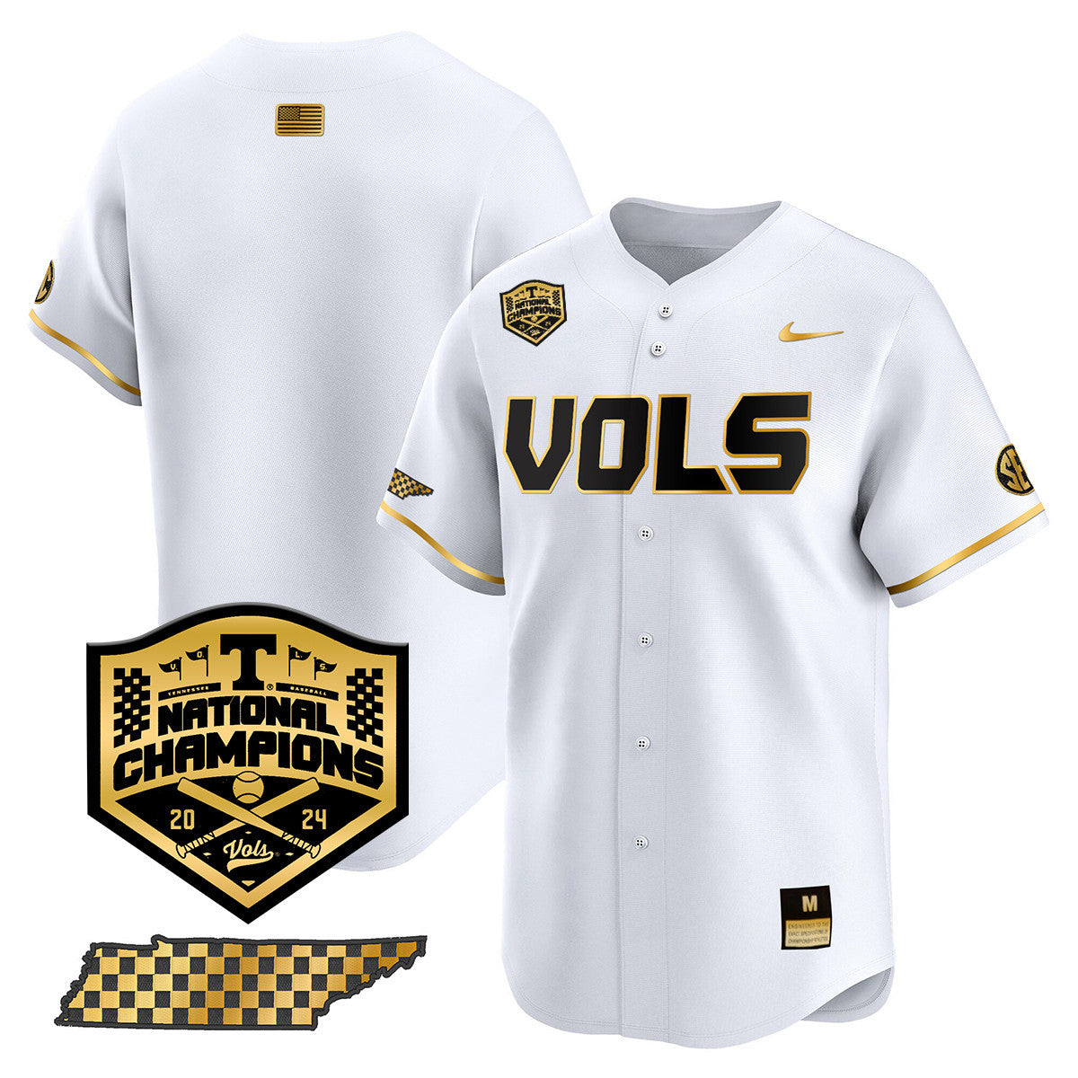 Men's Tennessee Volunteers 2024 National Champions Vapor Premier Limited Jersey V1 - All Stitched - image 29
