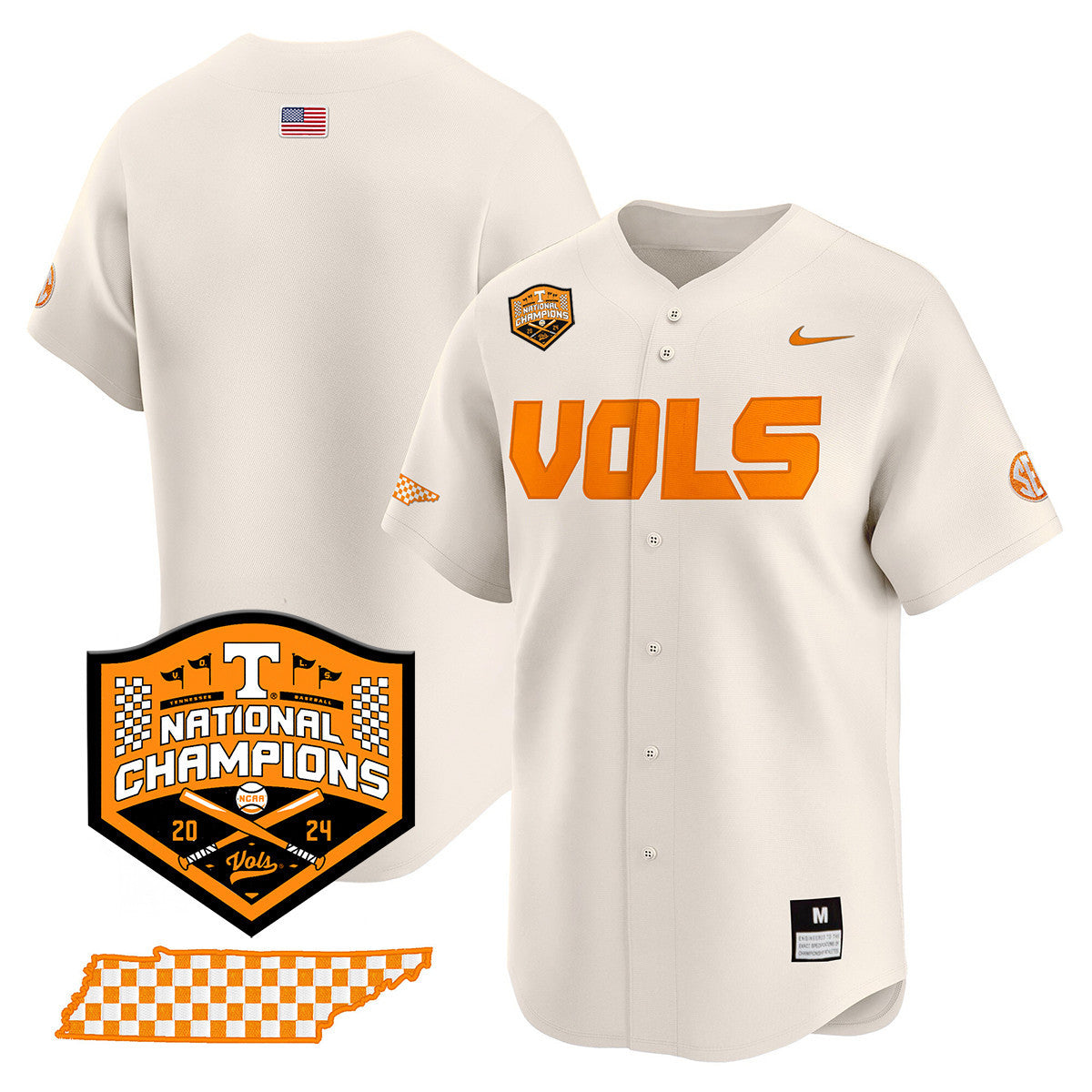 Men's Tennessee Volunteers 2024 National Champions Vapor Premier Limited Jersey V1 - All Stitched - image 43