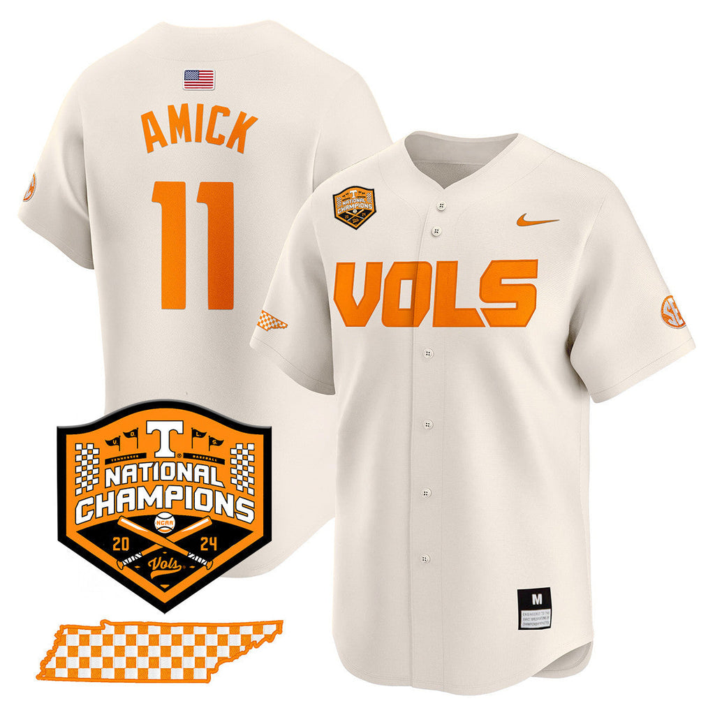 Men's Tennessee Volunteers 2024 National Champions Vapor Premier Limited Jersey V1 - All Stitched - image 45