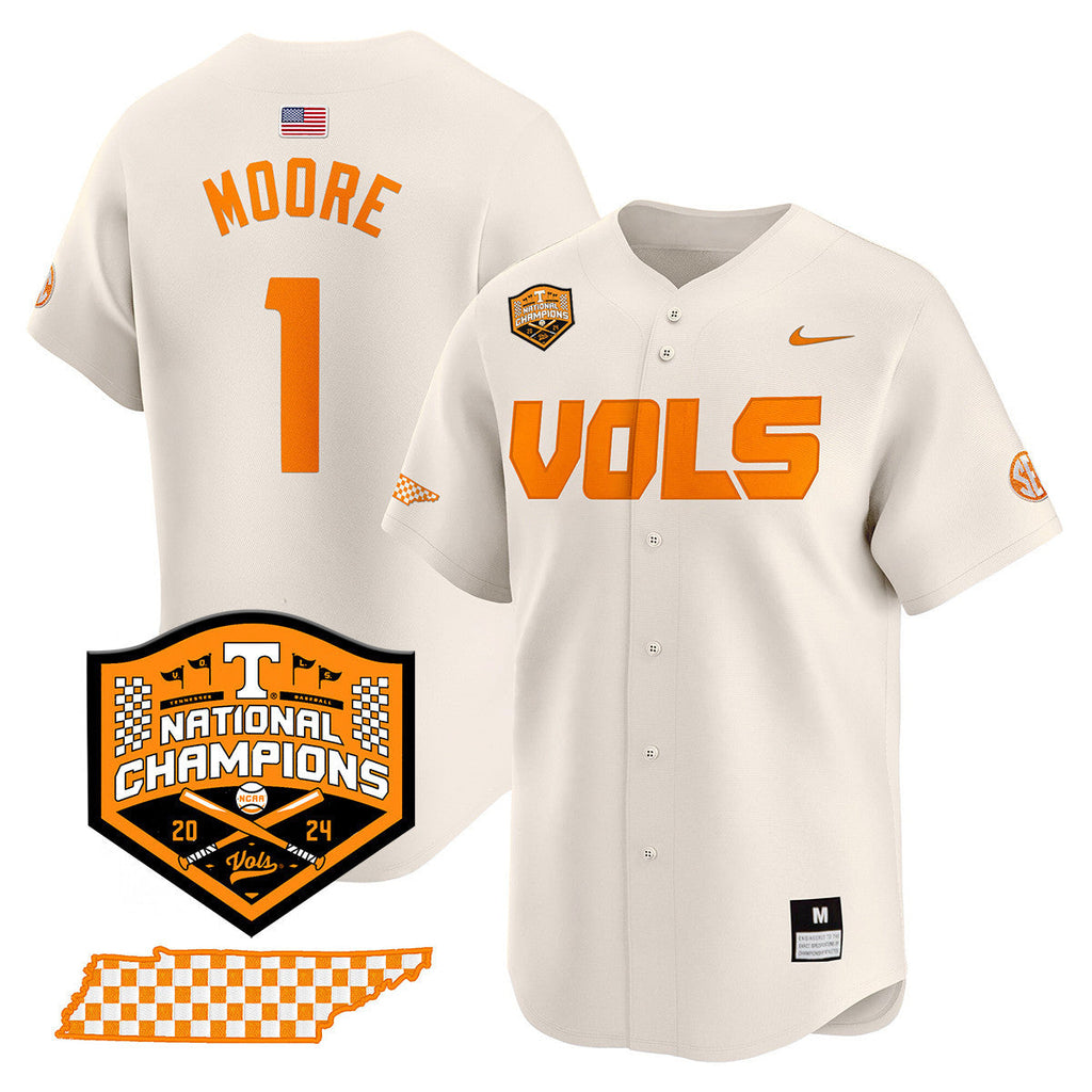 Men's Tennessee Volunteers 2024 National Champions Vapor Premier Limited Jersey V1 - All Stitched - image 49