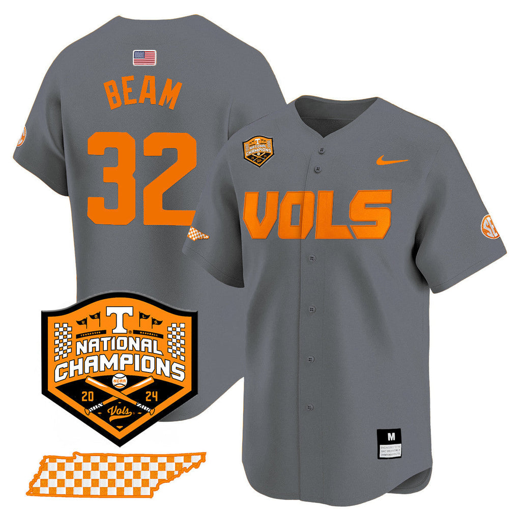 Men's Tennessee Volunteers 2024 National Champions Vapor Premier Limited Jersey V1 - All Stitched - image 50