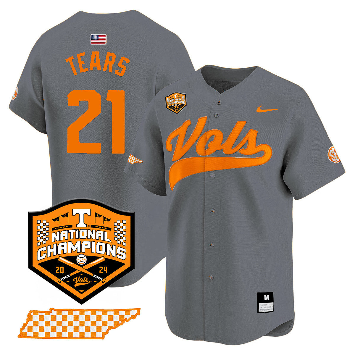 Women's Tennessee Volunteers 2024 National Champions Vapor Premier Limited Jersey - All Stitched - image 62