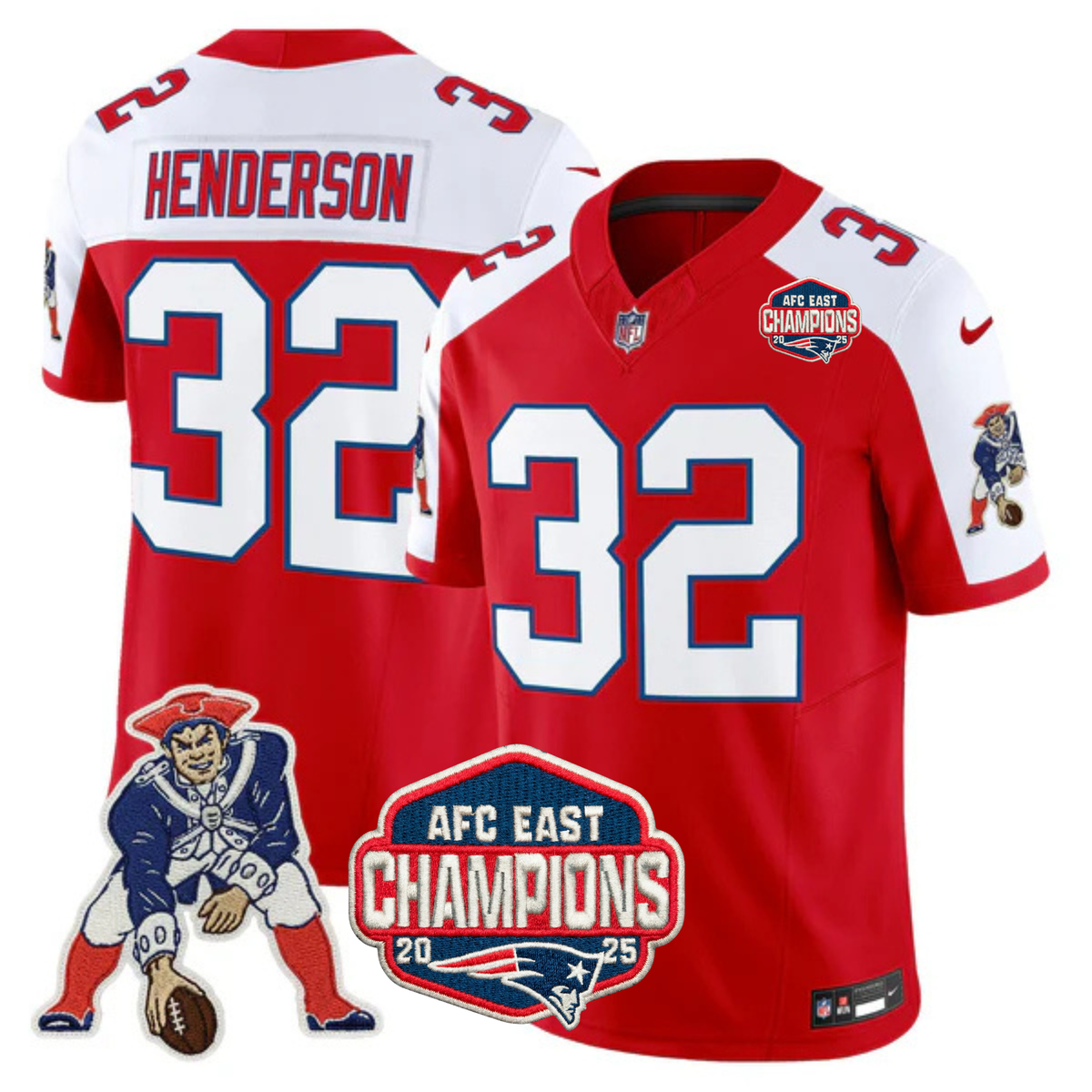 NE AFC East Champions Throwback Vapor Limited Jersey V2 - image 7