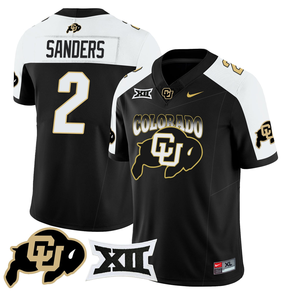 Men's Colorado Buffaloes 2024 Vapor Limited Jersey N2 - All Stitched - image 6