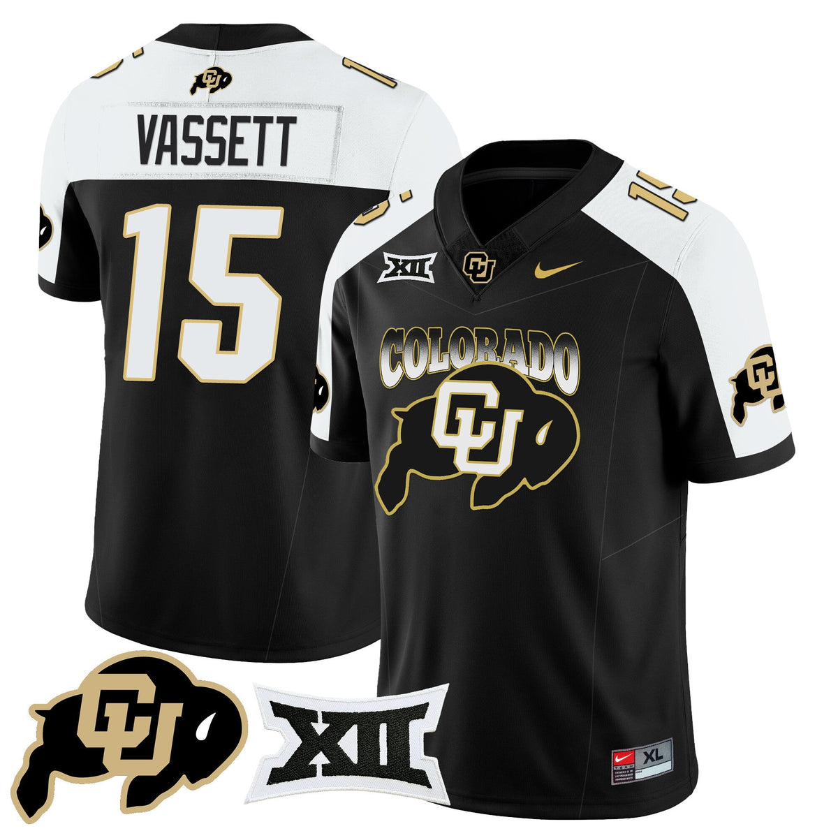 Men's Colorado Buffaloes 2024 Vapor Limited Jersey N2 - All Stitched - image 7