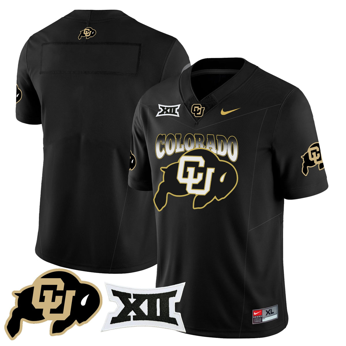 Men's Colorado Buffaloes 2024 Vapor Limited Jersey N2 - All Stitched - image 12