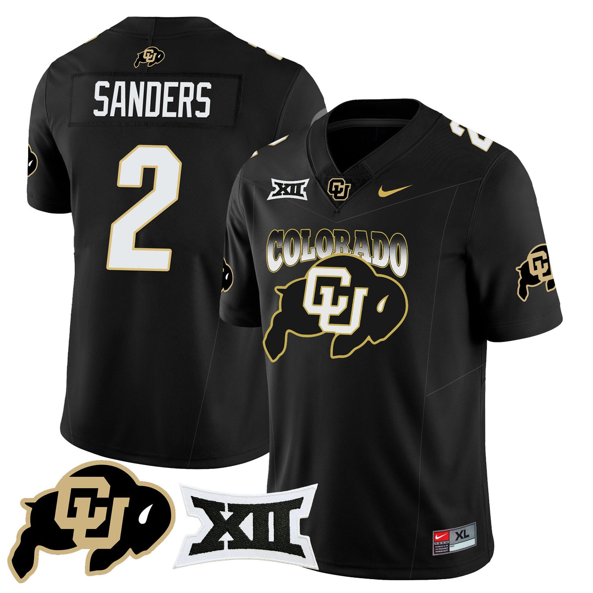 Men's Colorado Buffaloes 2024 Vapor Limited Jersey N2 - All Stitched - image 14