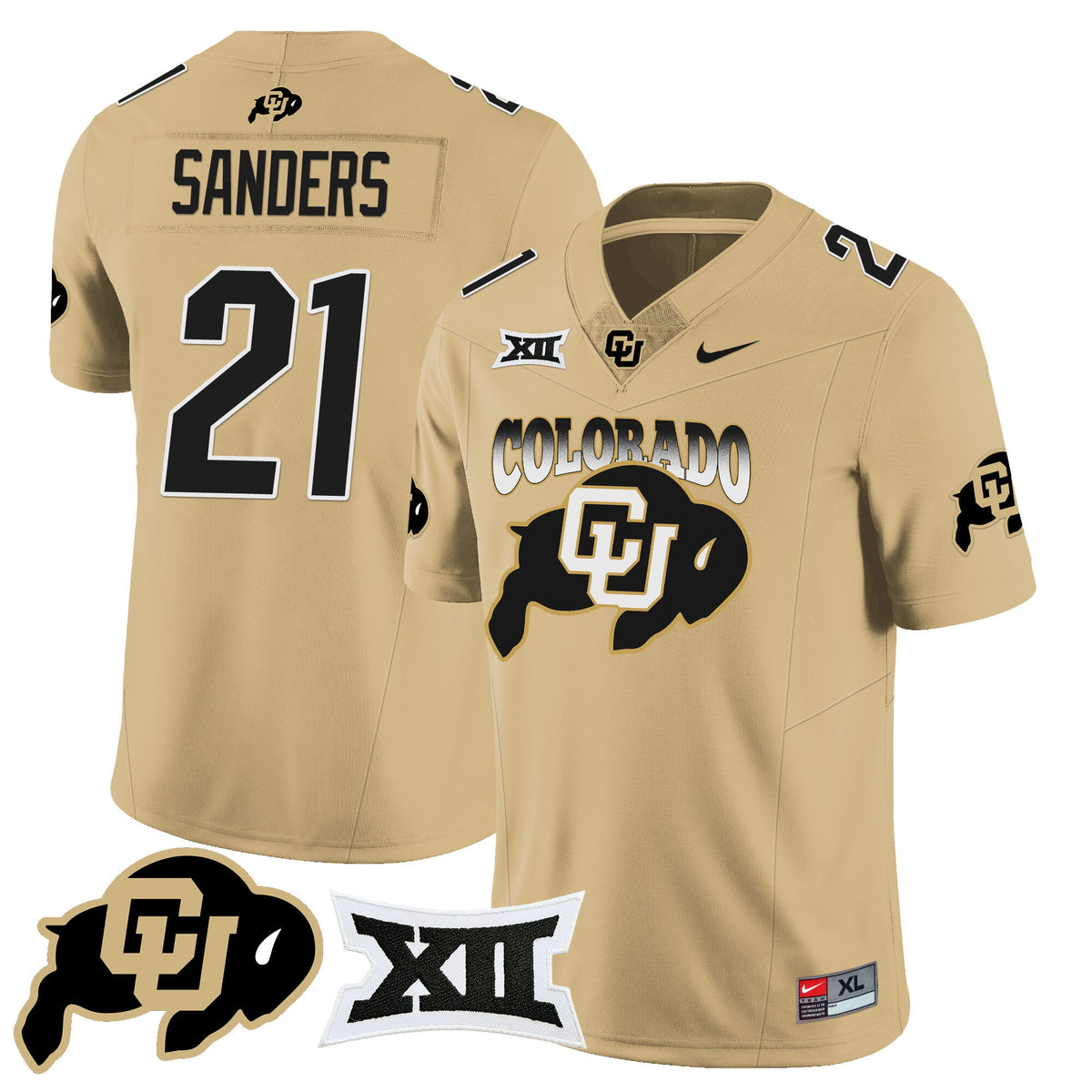 Men's Colorado Buffaloes 2024 Vapor Limited Jersey N2 - All Stitched - image 31