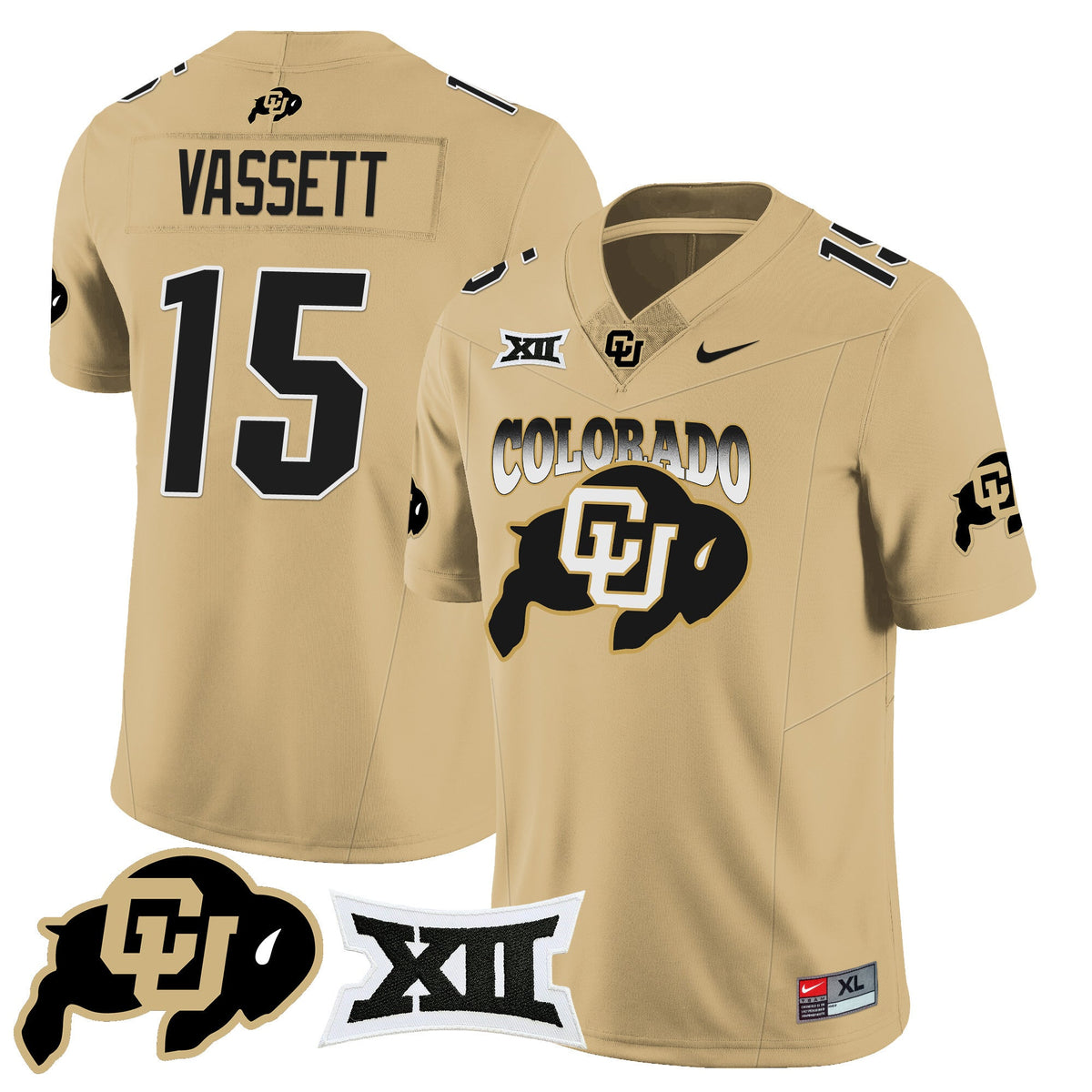 Men's Colorado Buffaloes 2024 Vapor Limited Jersey N2 - All Stitched - image 27