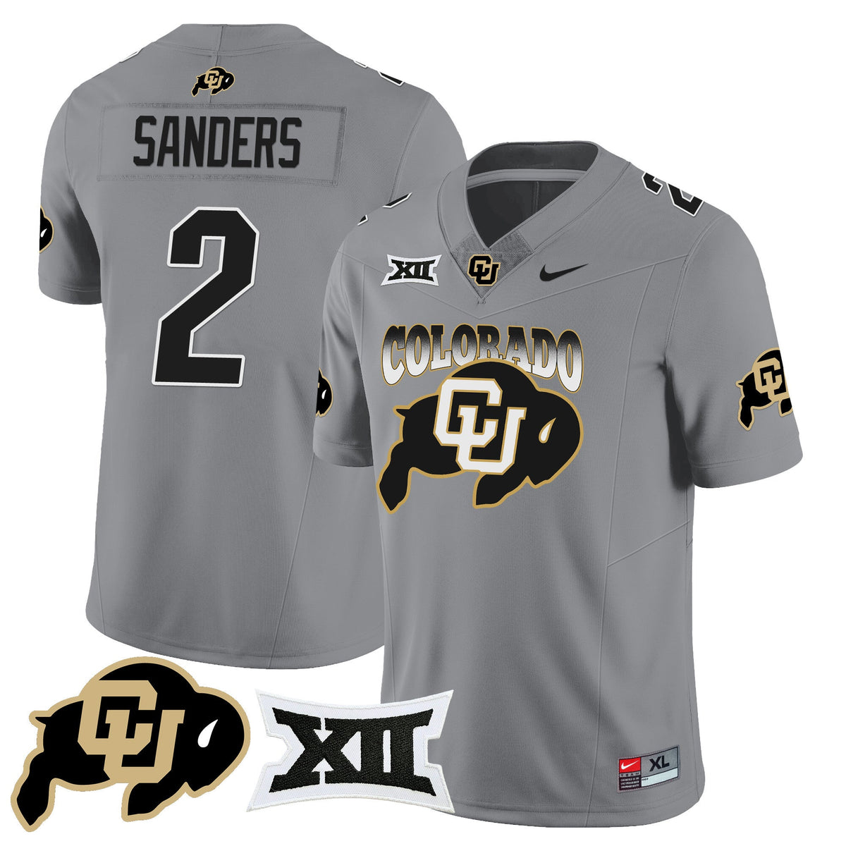 Men's Colorado Buffaloes 2024 Vapor Limited Jersey N2 - All Stitched - image 24