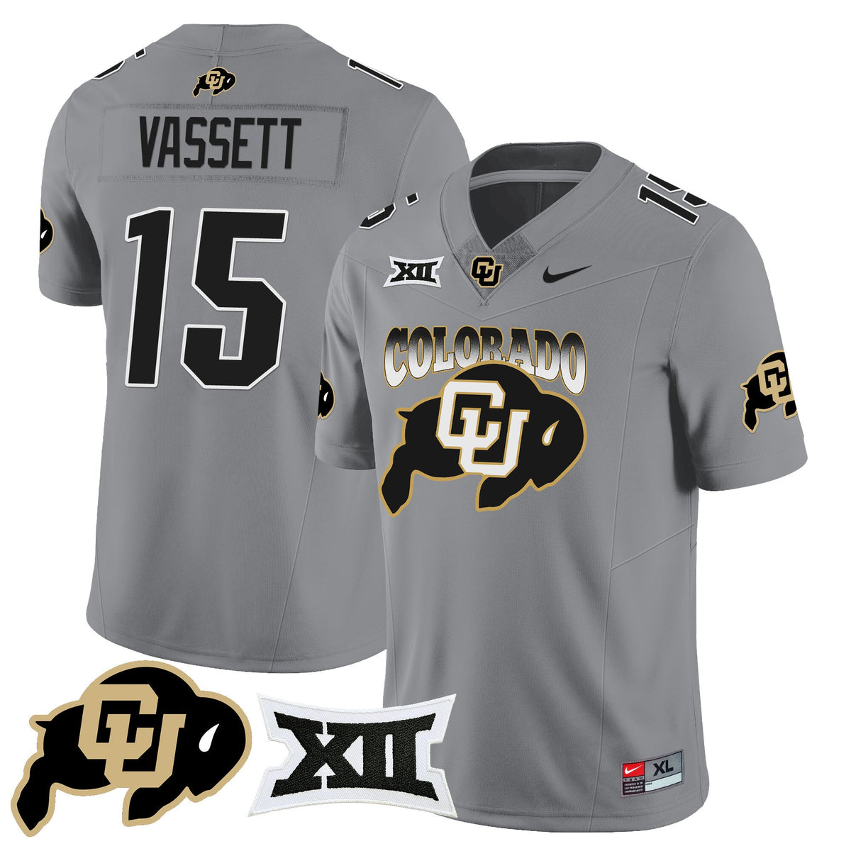 Men's Colorado Buffaloes 2024 Vapor Limited Jersey N2 - All Stitched - image 20