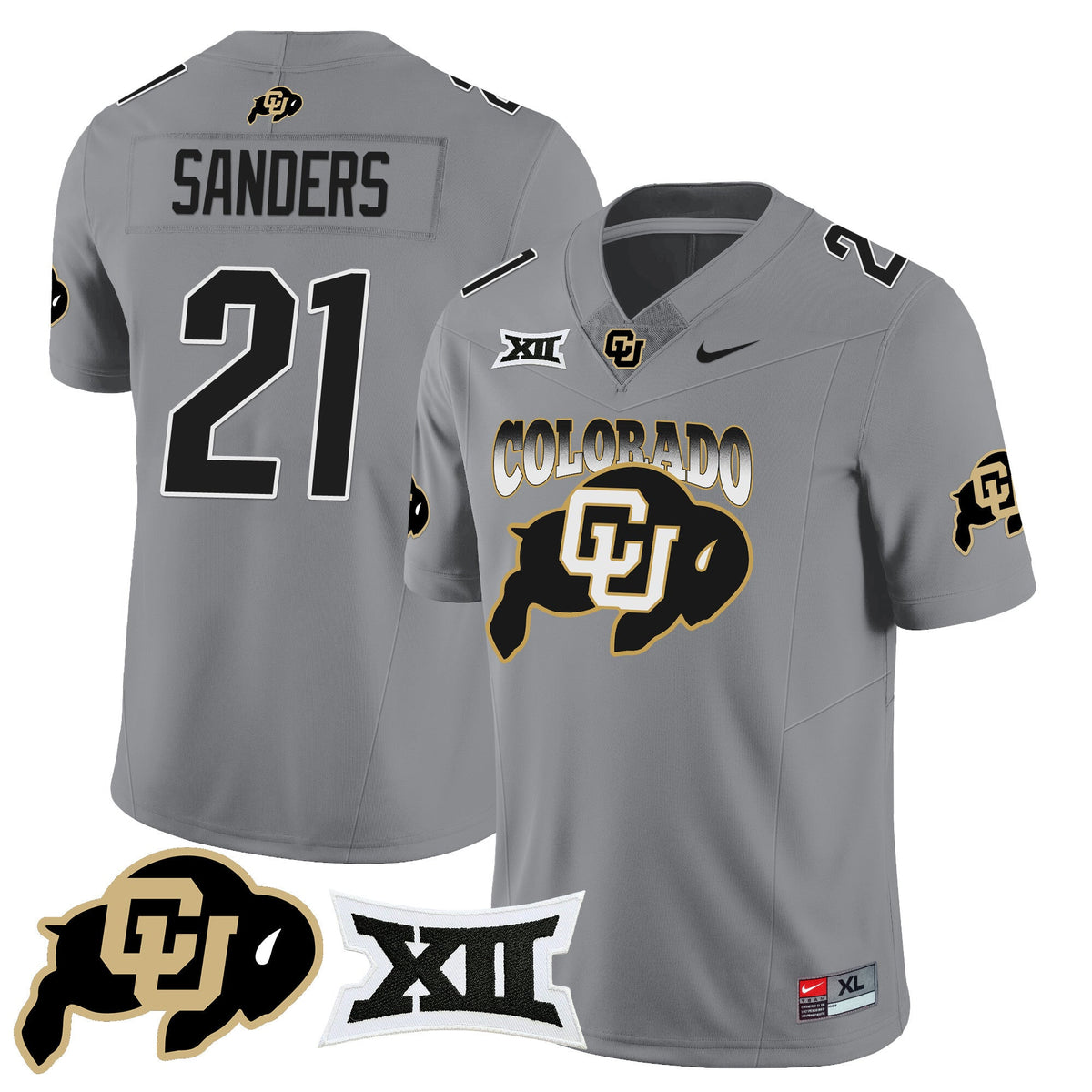 Men's Colorado Buffaloes 2024 Vapor Limited Jersey N2 - All Stitched - image 19