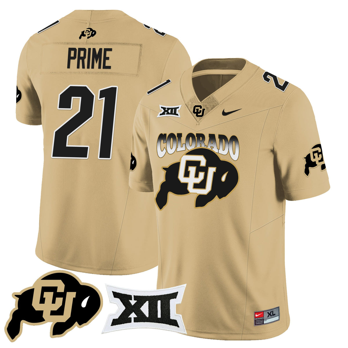 Men's Colorado Buffaloes 2024 Vapor Limited Jersey N2 - All Stitched - image 40