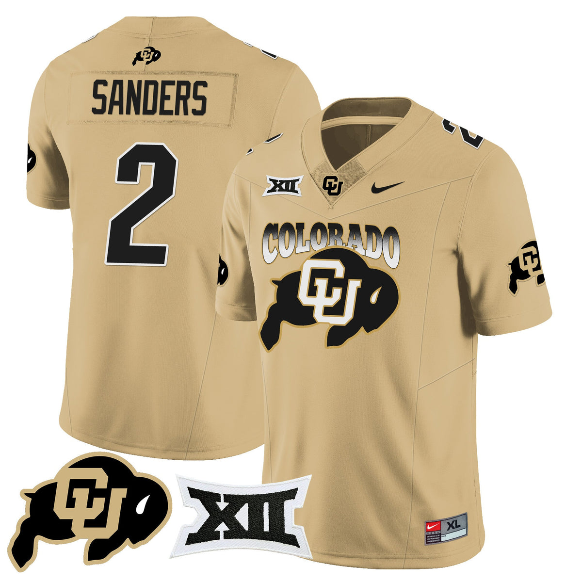 Men's Colorado Buffaloes 2024 Vapor Limited Jersey N2 - All Stitched - image 35
