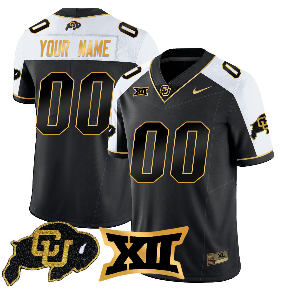 Custom Colorado Buffaloes 2024 Vapor Limited Gold Jersey - All Stitched - image 4