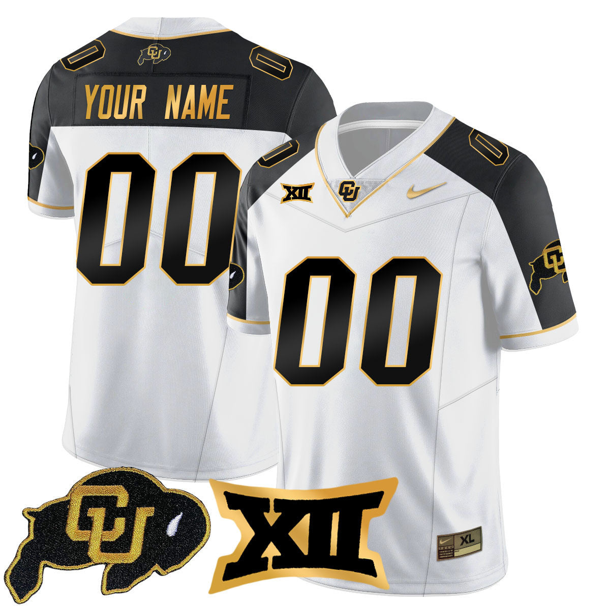 Custom Colorado Buffaloes 2024 Vapor Limited Gold Jersey - All Stitched - image 5