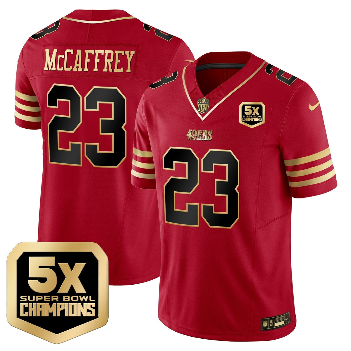 SF 5x Super Bowl Champions Vapor Limited Jersey - All Stitched - image 11